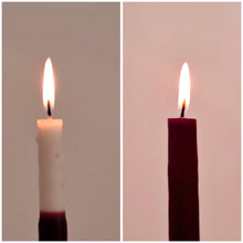 Carregar imagem no visualizador da galeria, Par de Velas bastão 'Rainhas Pintadas"