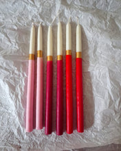 Carregar imagem no visualizador da galeria, Par de velas bastão bicolor Traço